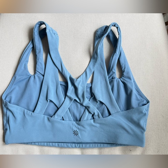 Athleta Racer Back Sports Bra - Small - Blue - Picture 2 of 4